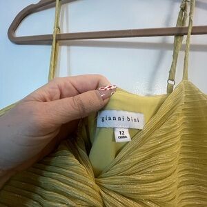 Green Gianni Bini tulle gown size 12